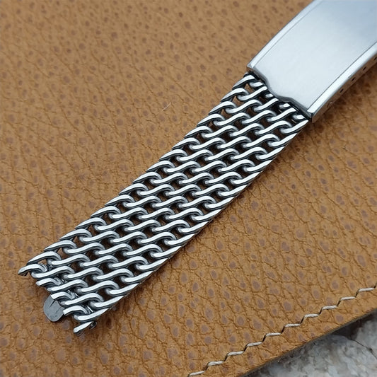 Vintage 17.2mm Thick Shark Mesh Stainless Steel Kreisler Unused nos Watch Band