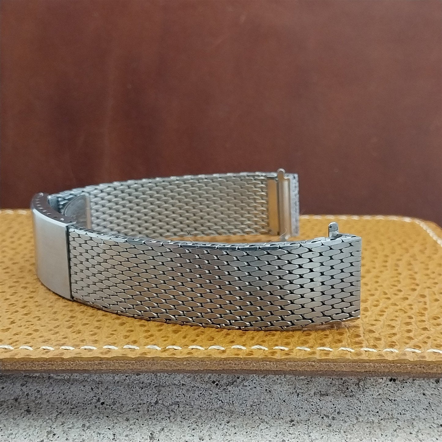 17.2mm Vintage Stainless Steel Mesh Kreisler Stelux Classic Unused Watch Band