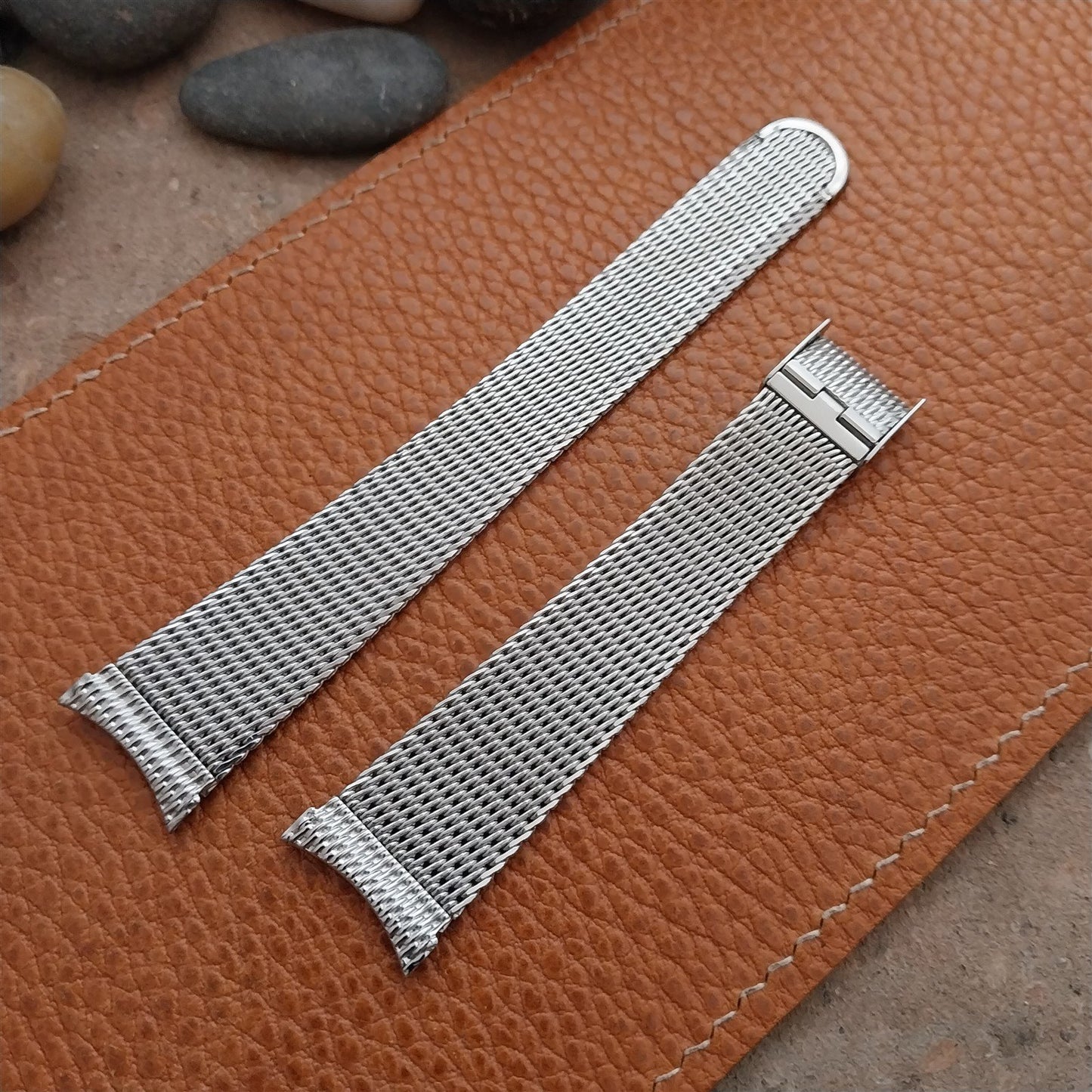 19mm 18mm 1960s Vintage Kreisler Classic Stainless Steel Mesh Unused Watch Band