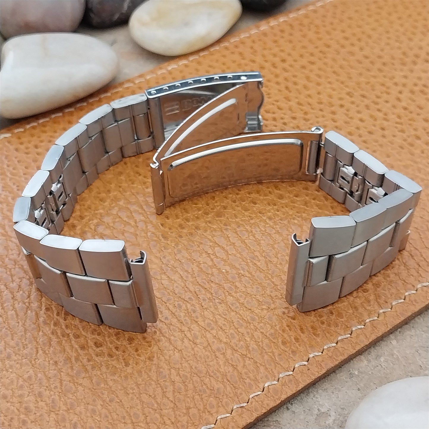 Vintage 18mm Bowmar LED Duchess Stainless Steel Unused Classic 1970s Watch Band