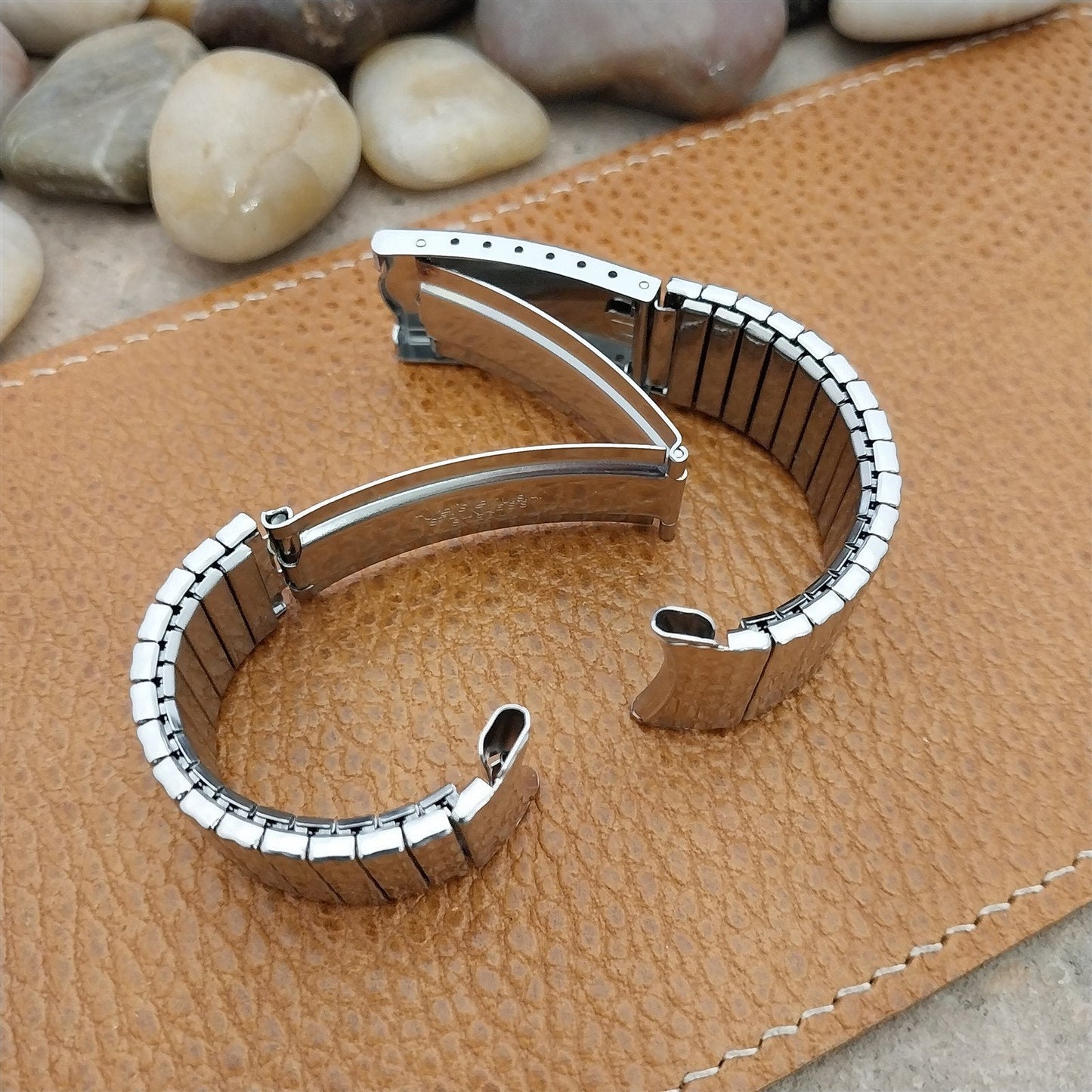 19mm 18mm 17mm Stainless Steel Stretch Deployment Kreisler Vintage Watch Band