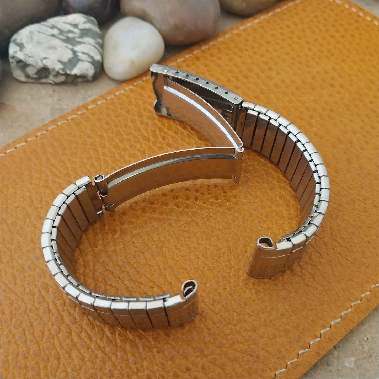 19mm 18mm Stainless Steel Expansion Deployment Kreisler Vintage Watch Band