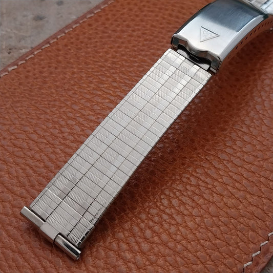 Vintage JB Champion USA Classic Stainless Steel nos 1960s Watch Band 18mm 19mm