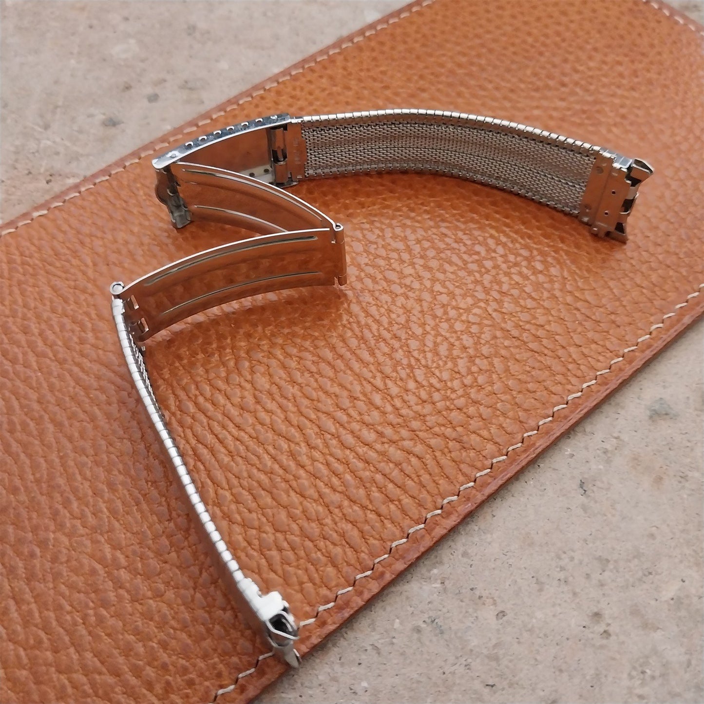 18mm 19mm JB Champion USA Stainless Steel Unused nos 1960s Vintage Watch Band