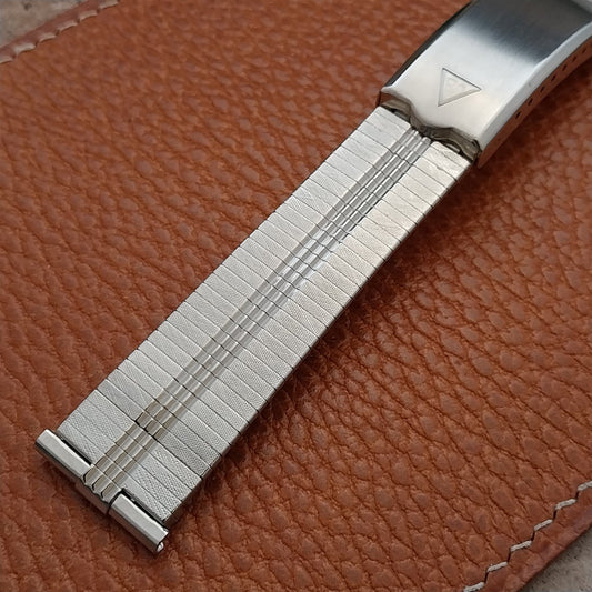JB Champion USA Stainless Steel nos 1960s Vintage Watch Band 18mm 19mm