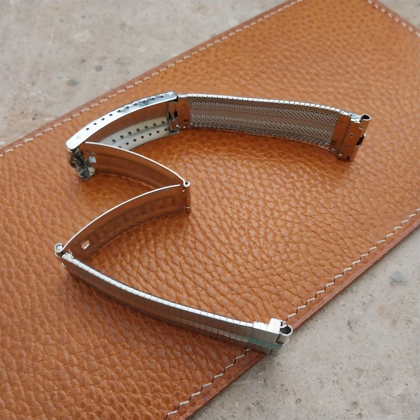 JB Champion USA Stainless Steel nos 1960s Vintage Watch Band 18mm 19mm