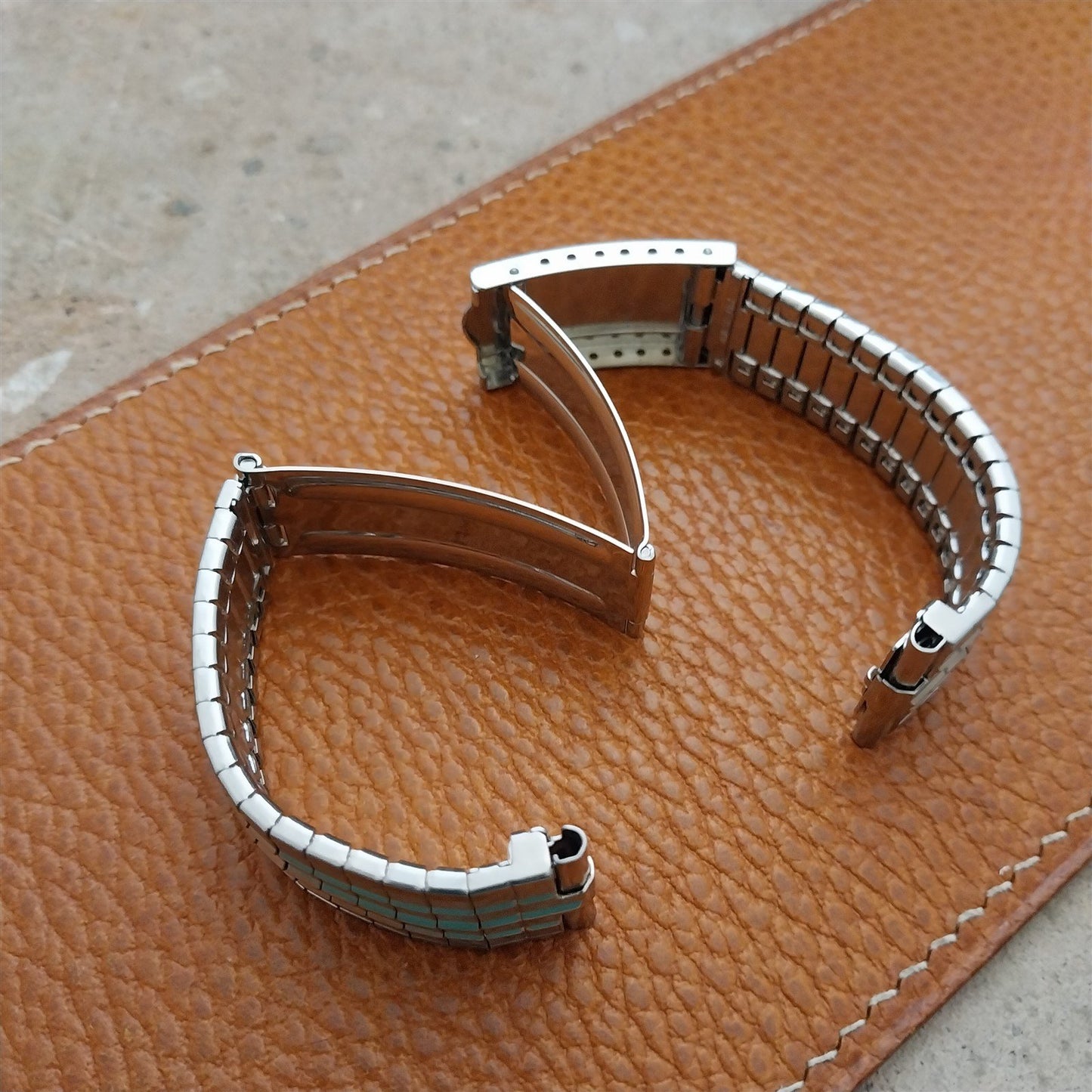 Vintage 17mm 18mm 19mm JB Champion Stainless Classic 1960s Vintage Watch Band