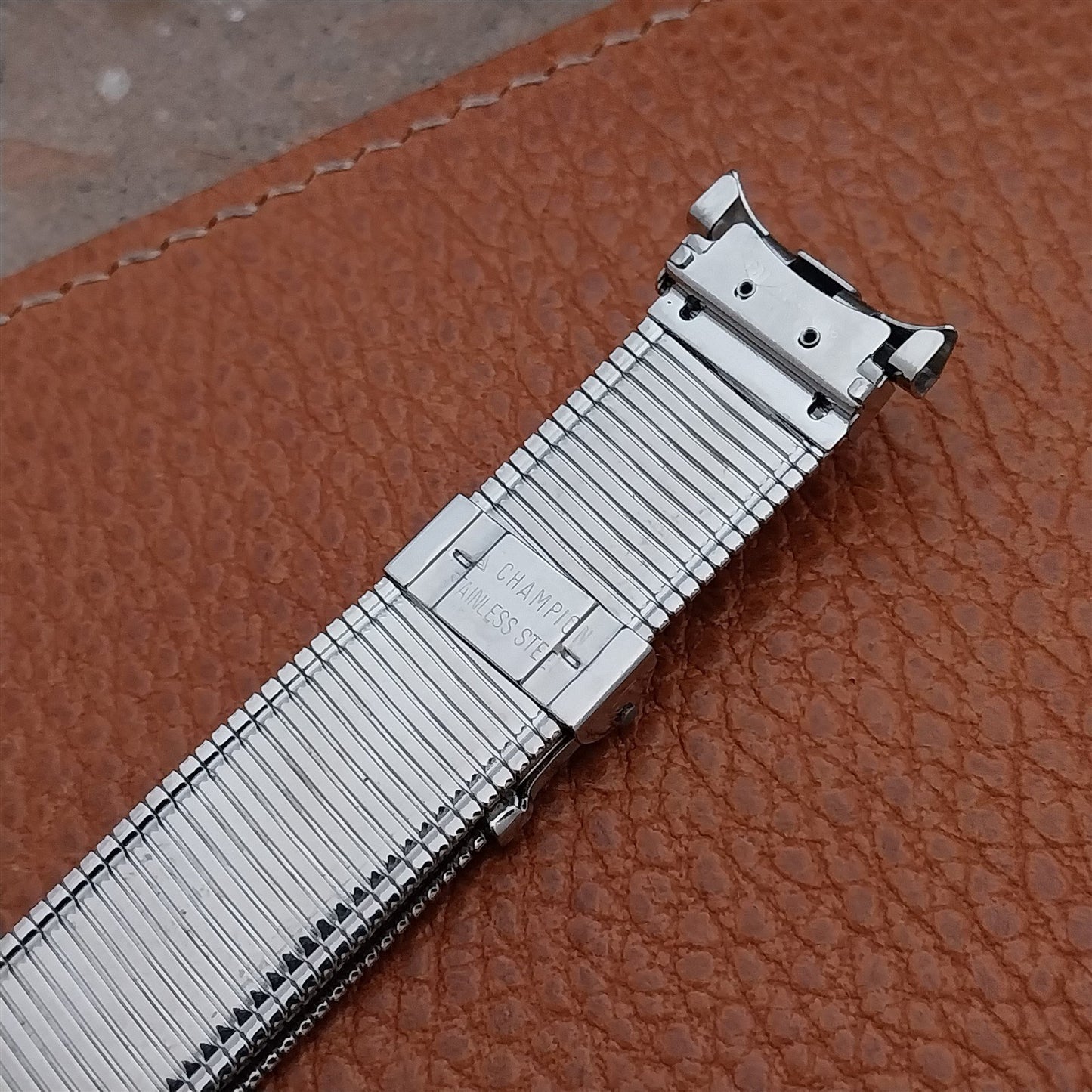 Stainless Steel 19mm 18mm JB Champion Coiled Stainless Komfit Vintage Watch Band