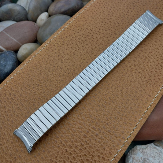 18mm 19mm Kreisler USA Stainless Steel nos Unused 1970s Vintage Watch Band