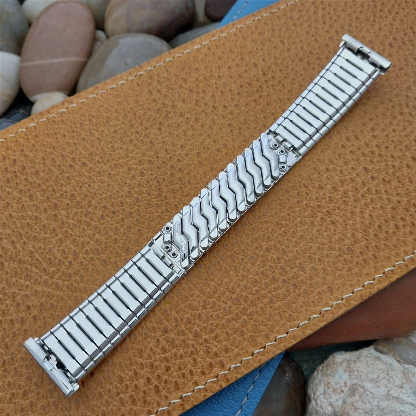 Vintage 17mm 18mm 19mm White Gold-Fill Kreisler Unused Classic 1960s Watch Band