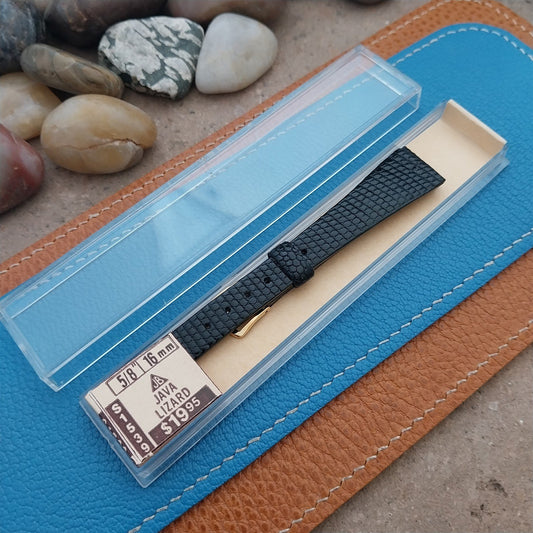 Womens JB Champion Java Lizard 5/8" 16mm nos Unused 1970s Vintage Watch Band