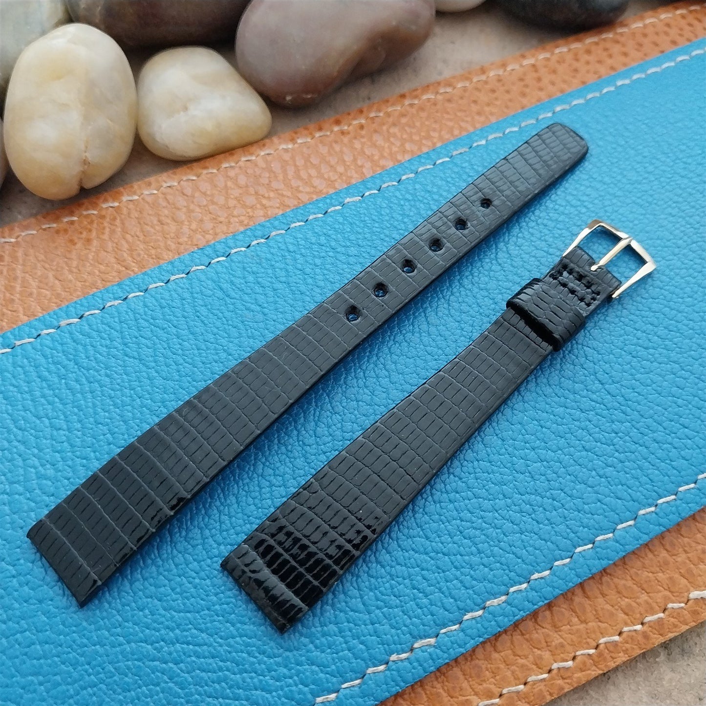 Vintage JB Champion Java Lizard 13mm Unused Classic Tapered NOS 1970s Watch Band