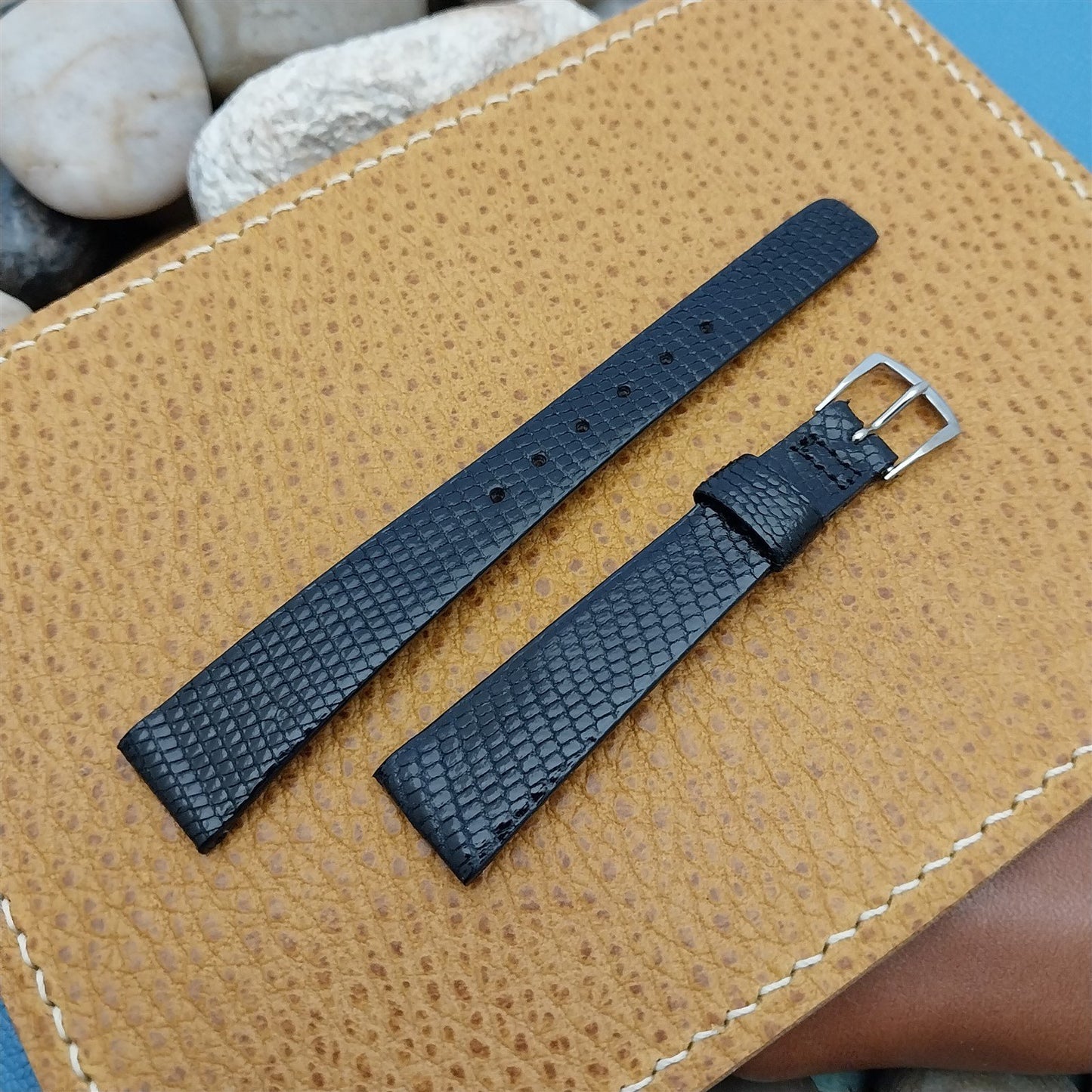 JB Champion Java Lizard 9/16" 14mm nos 1970s Vintage Watch Strap