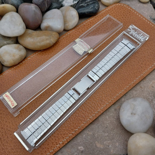 19mm 18mm White Gold-Filled Speidel USA 1970s Unused Vintage Watch Band