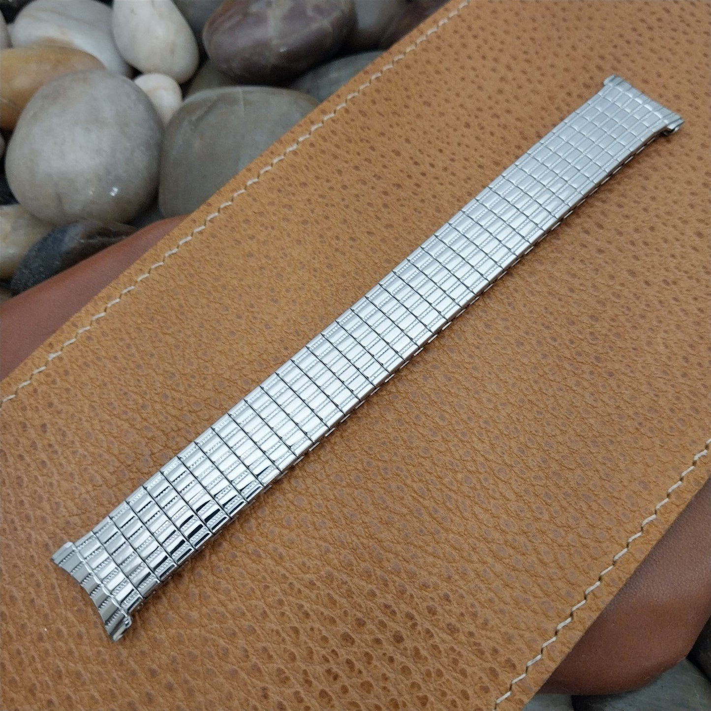 19mm 18mm Stainless Speidel Tribune Twistoflex Unused 1970s Vintage Watch Band