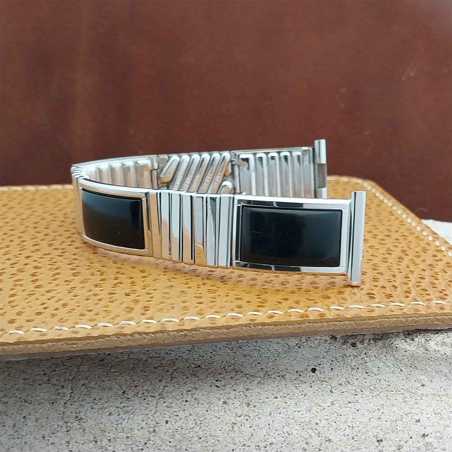 19mm 18mm 16mm 1958 10k White Gold-Fill Long Speidel Calypso Vintage Watch Band