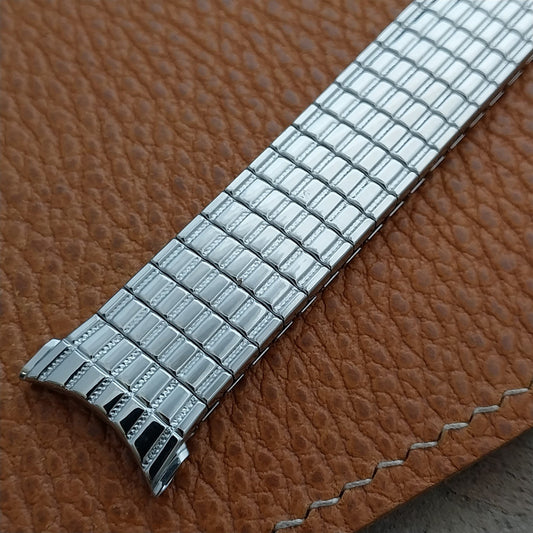 19mm 18mm 17mm Stainless Steel Speidel Tribune 1970s Vintage Watch Band