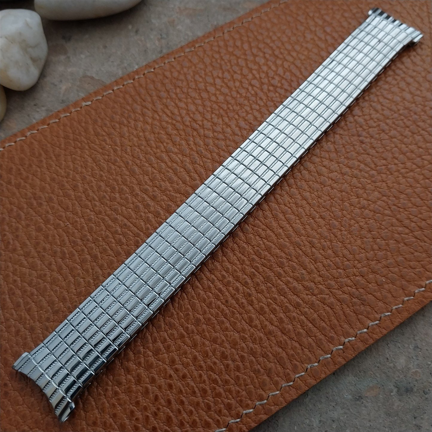 19mm 18mm 1970 Stainless Steel Speidel Tribune Unused Classic Stretch Watch Band