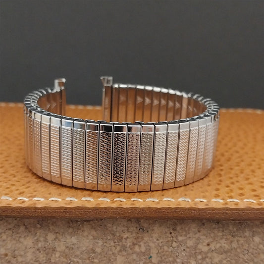 18mm 19mm 20mm JB Champion Wide Stainless Steel Unused 1970s Vintage Watch Band