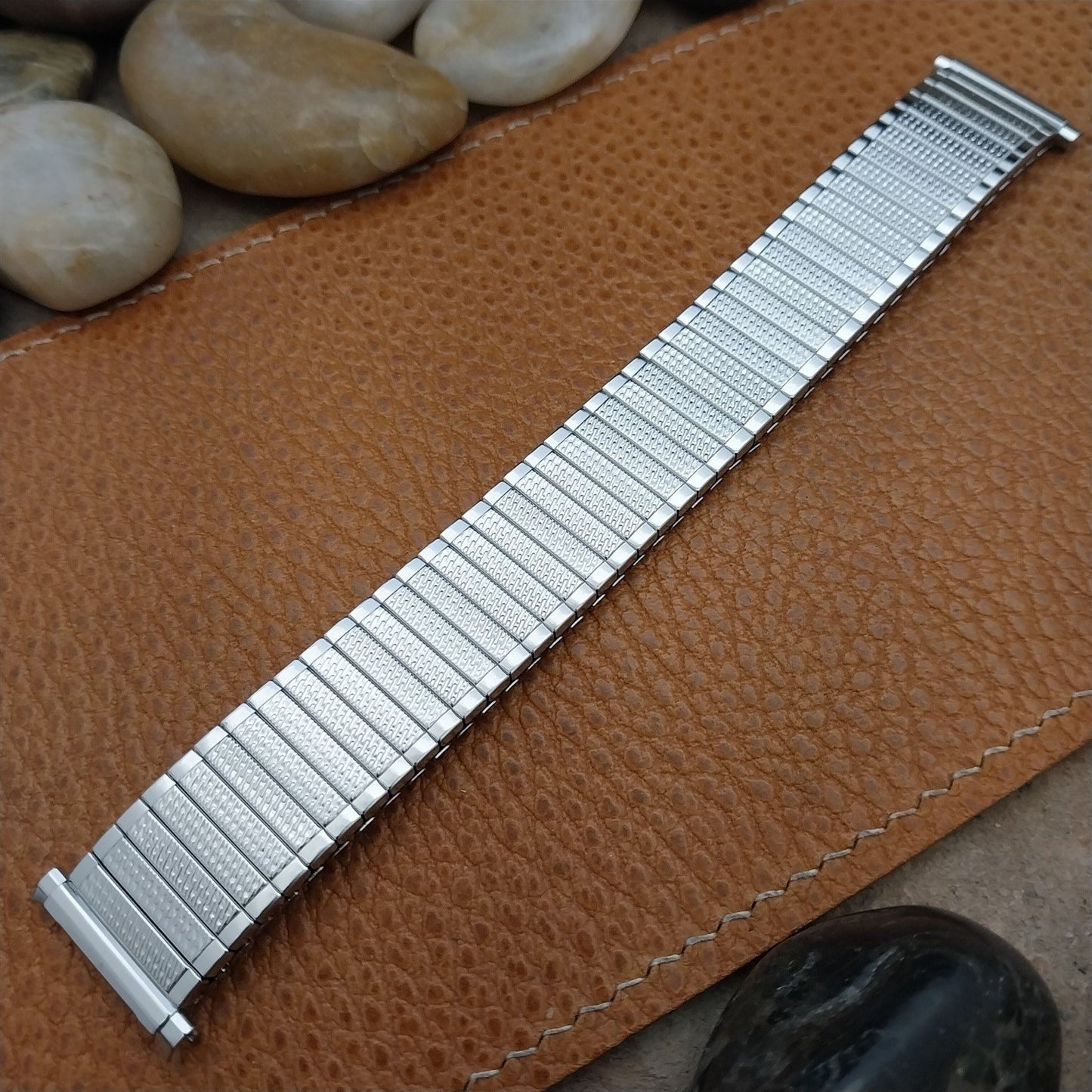 18mm 19mm 20mm JB Champion Wide Stainless Steel Unused 1970s Vintage Watch Band