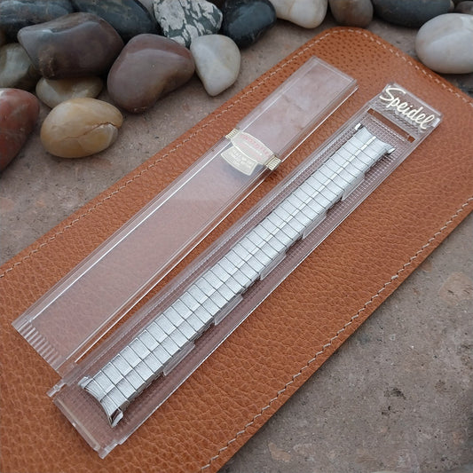 19mm 18mm 17mm White Gold-Filled Speidel High Ridge NOS 1960s Unused Watch Band