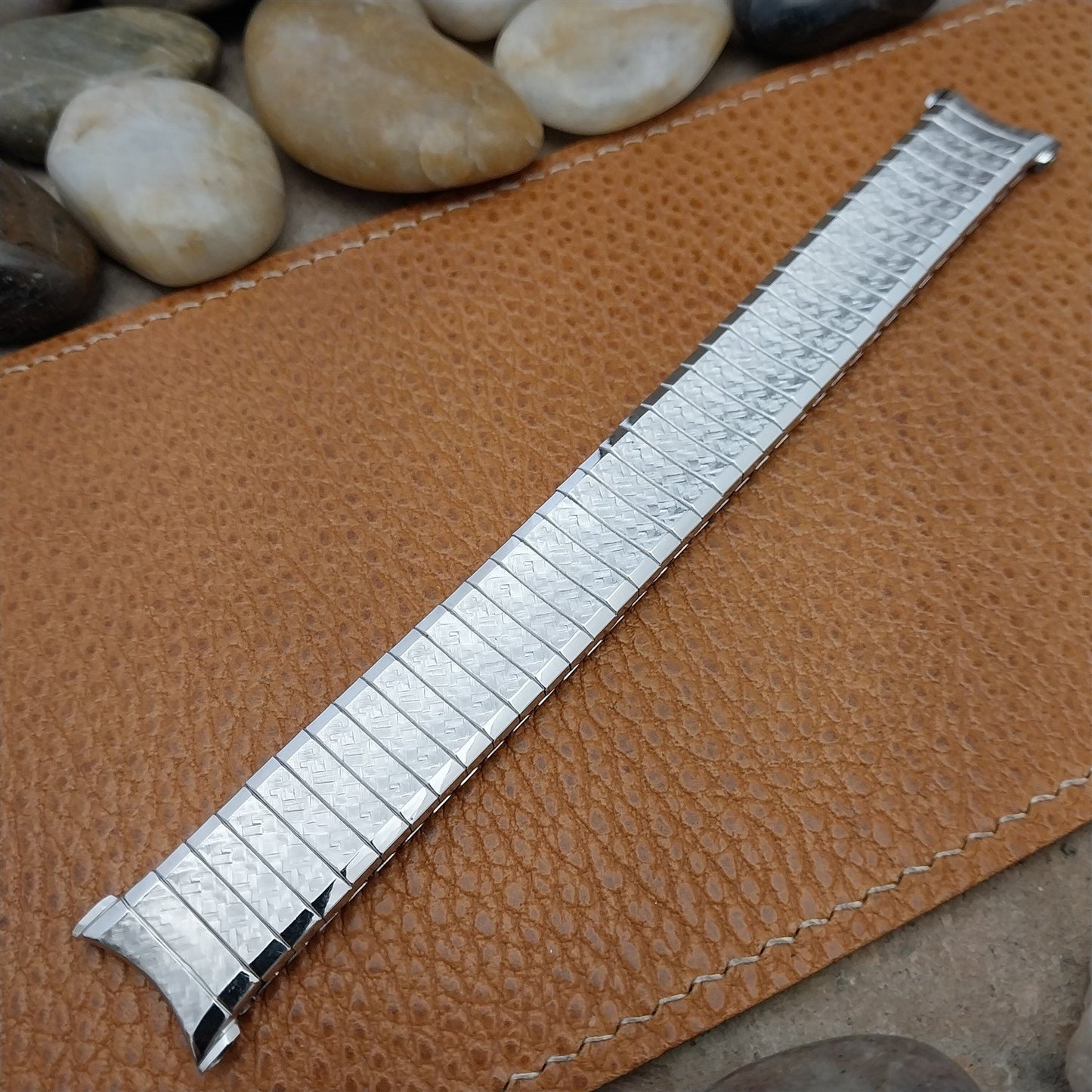 Vintage White Gold-Filled 19mm 18mm 17mm Speidel Fairway Unused 1960s Watch Band