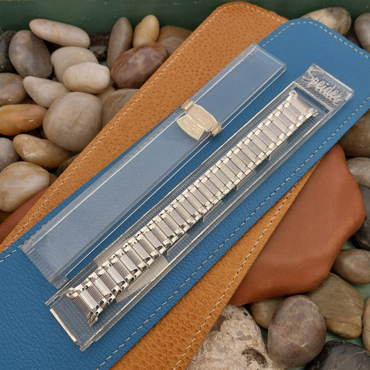 19mm 18mm 1964 White Gold-Filled Speidel Colossus Unused nos Vintage Watch Band