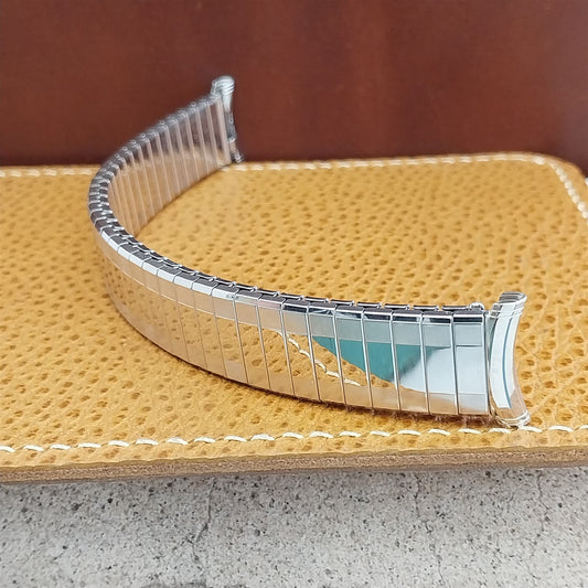 19mm 18mm White Gold Fill Classic Speidel Sun Valley Unused Vintage Watch Band