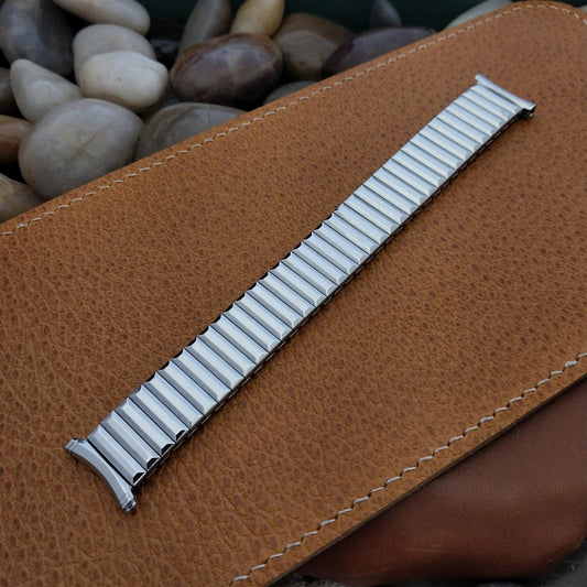 19mm 18mm 16mm Stainless Steel 1960s Speidel Fullback NOS Vintage Watch Band