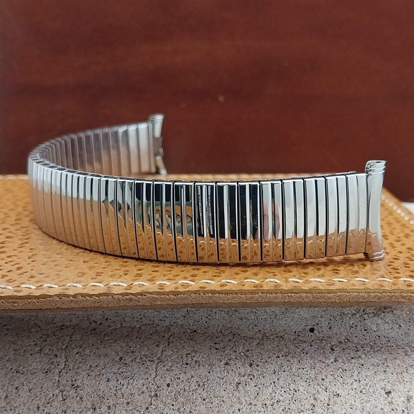 Stainless Steel Speidel USA Long 1970 Twistoflex NOS Vintage Watch Band