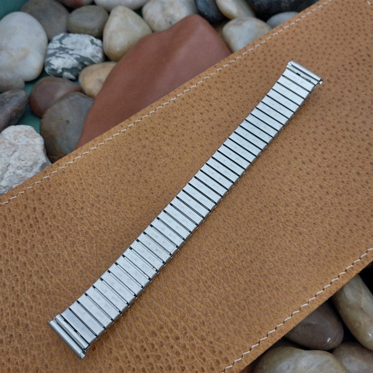 1970s USA 17.2mm Stainless Steel Speidel Valencia Unused Vintage Watch Band