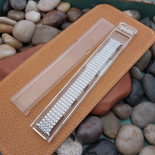 Stainless Steel Rice Beads Speidel USA Tempest nos 1966 Vintage Watch Band