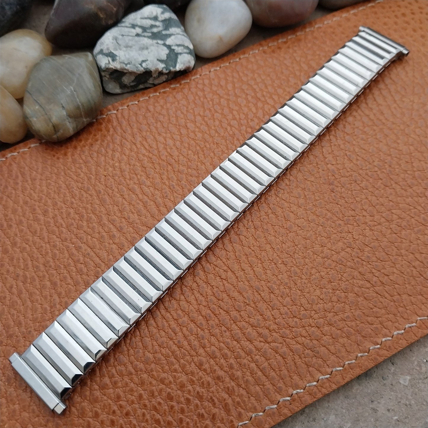 19mm 18mm 16mm Speidel Fullback Stainless Steel Unused 1970s Vintage Watch Band