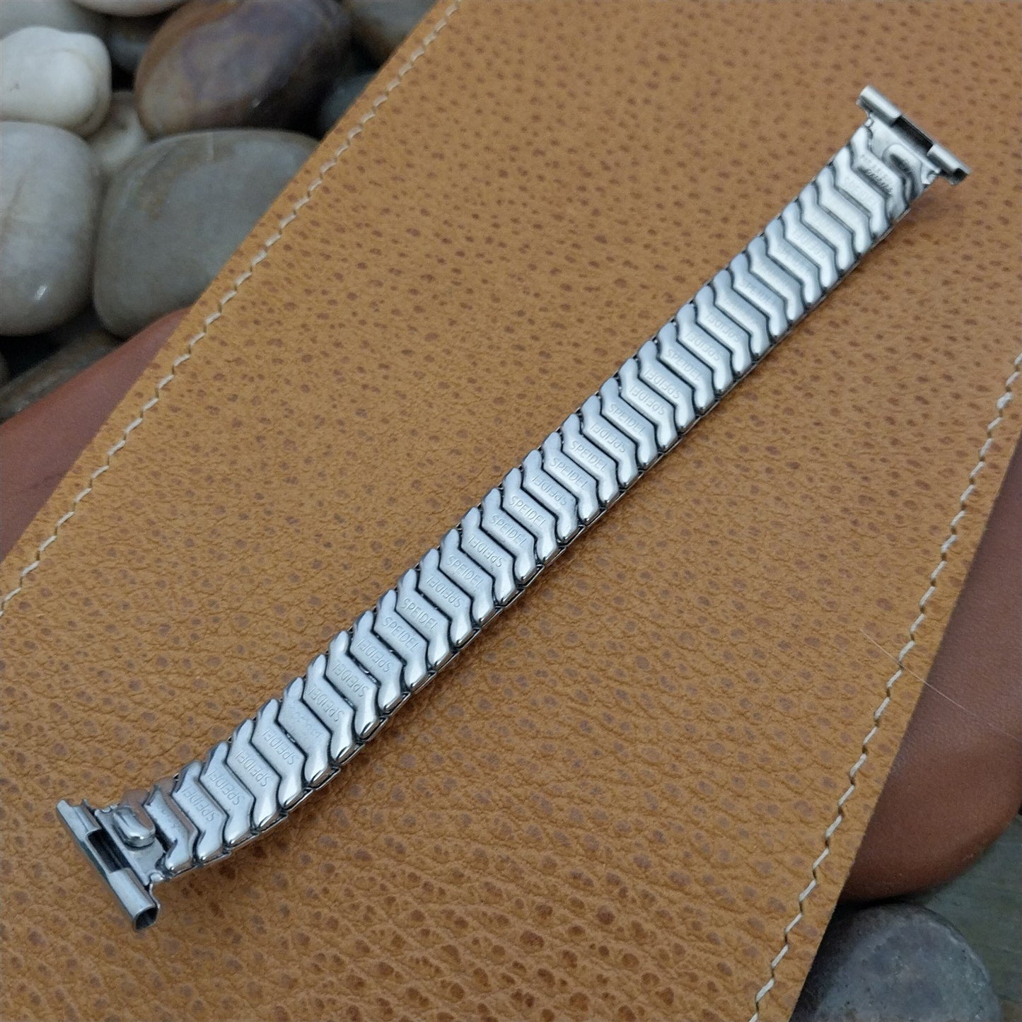 1957 10k White Gold-Filled Speidel Golden Knight USA Unused Vintage Watch Band