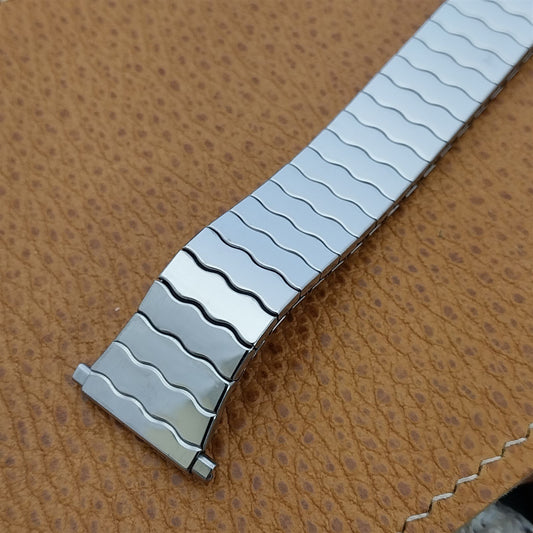 18mm 19mm 20mm 1970s Stainless Steel Unused Flared Vintage Watch Band Speidel