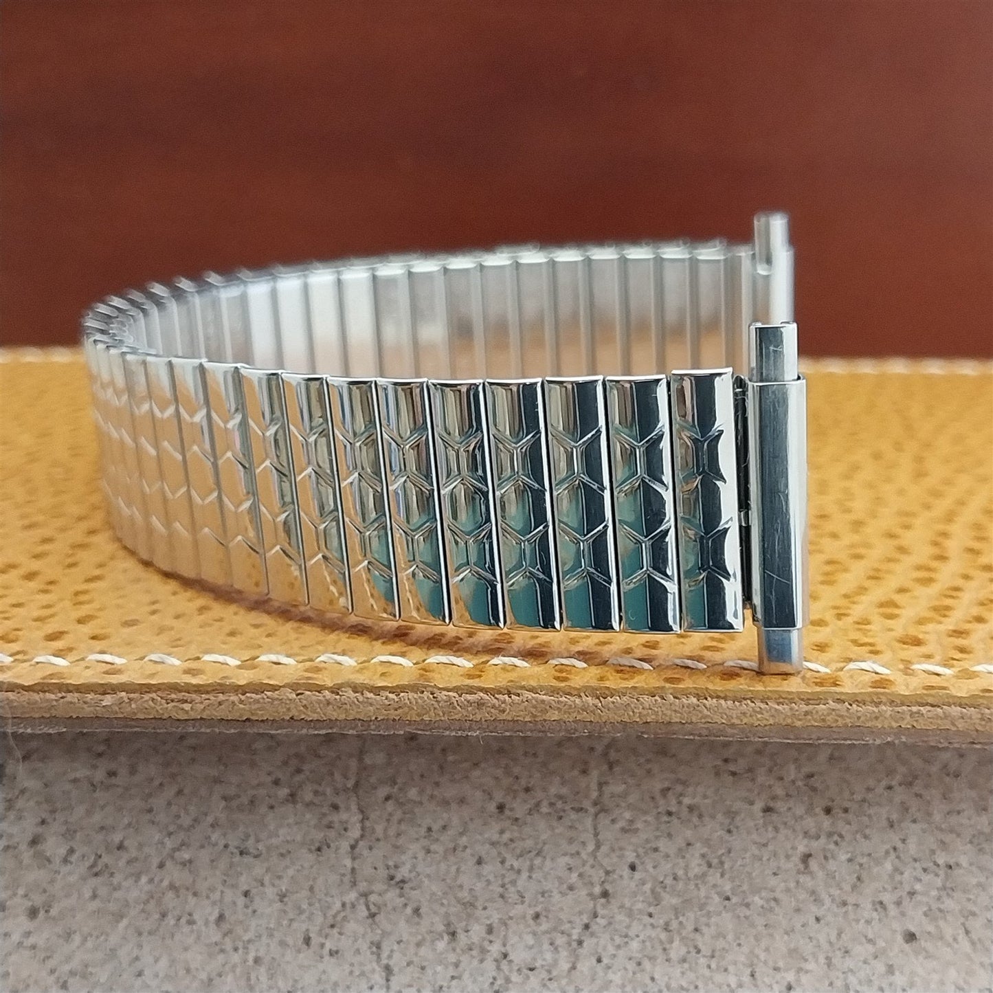 1970s USA Made Stainless Steel Kestenmade Unused nos Long Vintage Watch Band