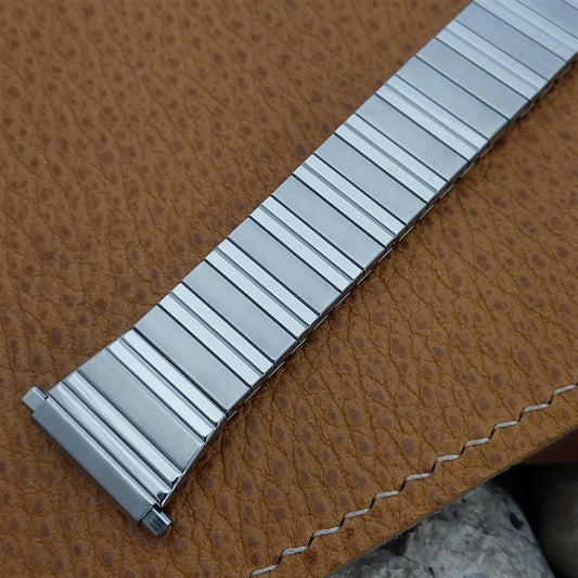 1970s USA Made Stainless Steel nos Flared Vintage Watch Band Speidel