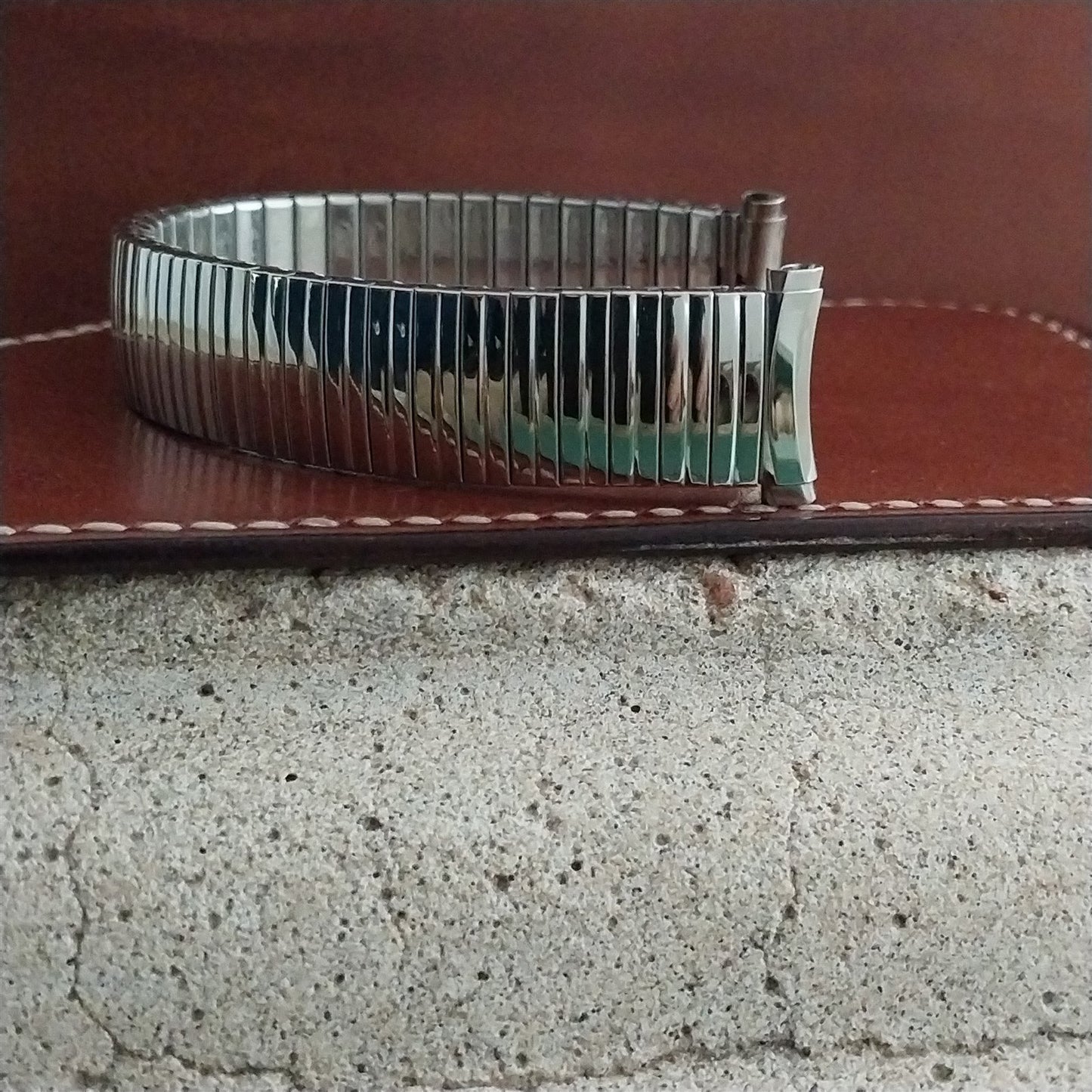 1970s Speidel Linesman Stainless Steel Unused TwistoFlex Vintage Watch Band