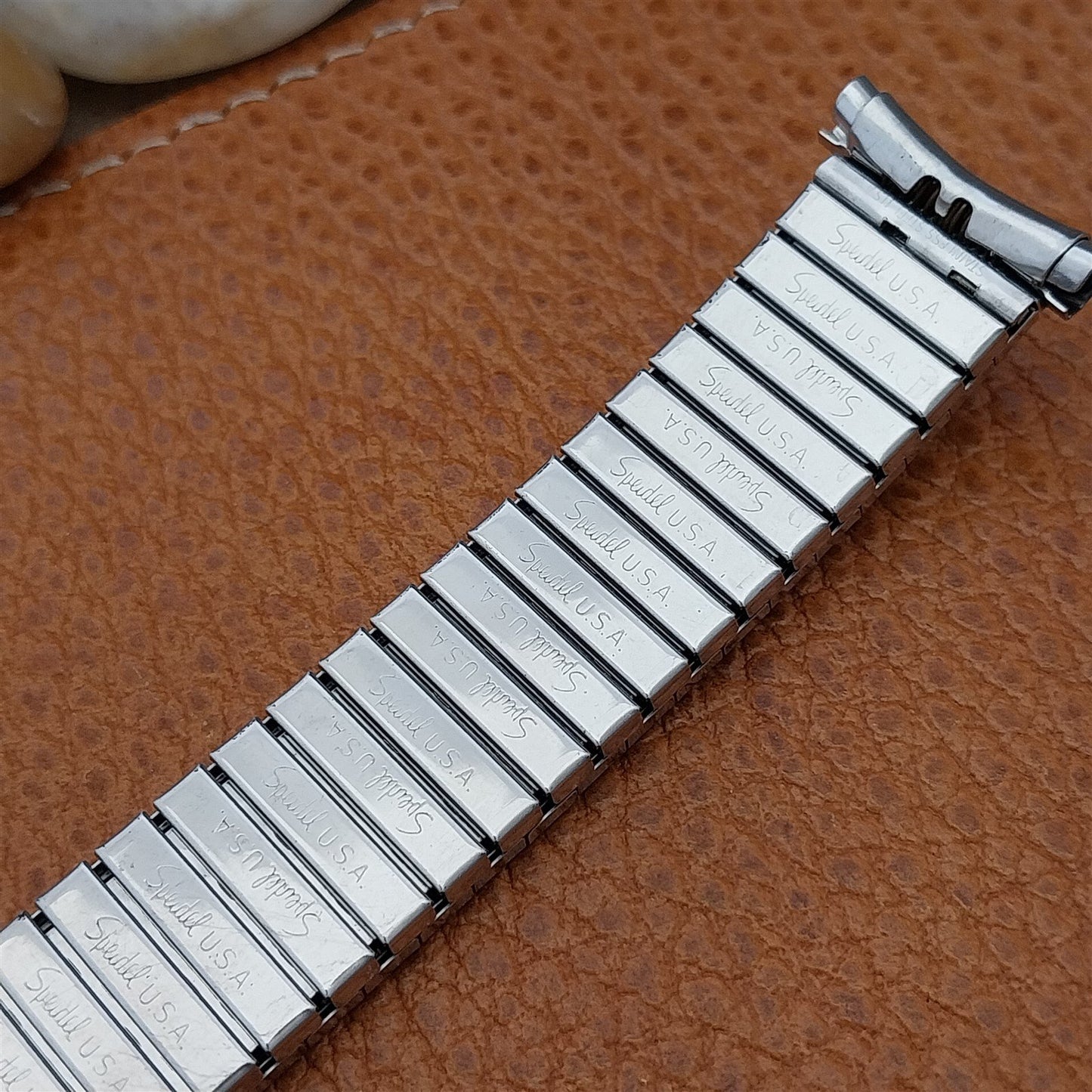 Speidel Aquarius 19mm 18mm Stainless Steel 1970s Twistoflex Vintage Watch Band