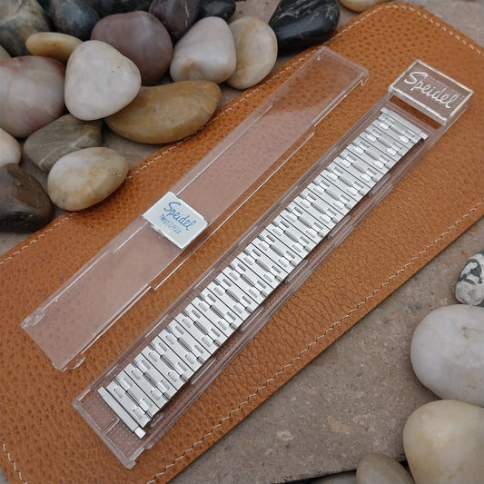 Wide One 1970s Speidel USA Made 6" Stainless Steel nos Vintage Watch Band