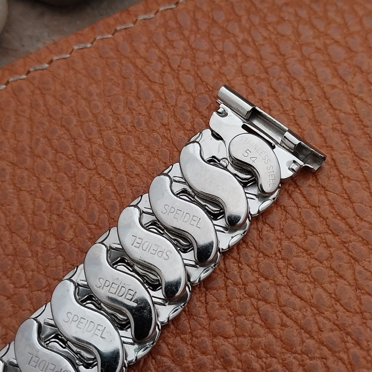 1954 Cobblestone Speidel Stainless Steel Unused Vintage Watch Band