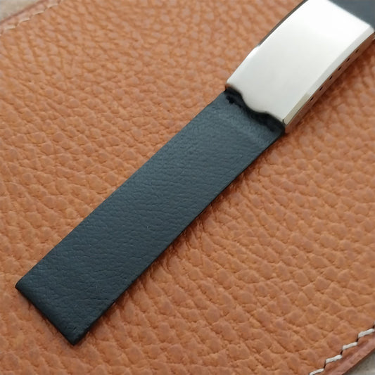 16mm 5/8" JB Champion USA Corfam Deployment nos 1960s Vintage Watch Band