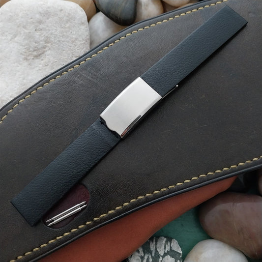 16mm 5/8" JB Champion USA Corfam Deployment nos 1960s Vintage Watch Band