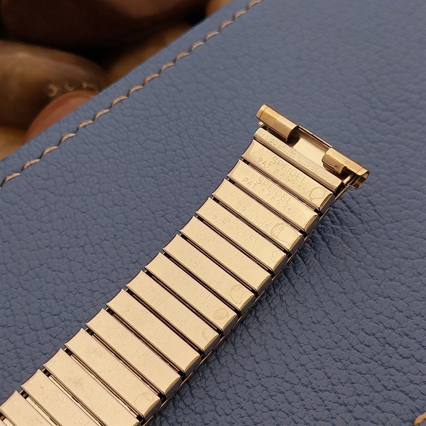 19mm 18mm 1968 Gold Filled Speidel Golden Templar Unused nso Vintage Watch Band