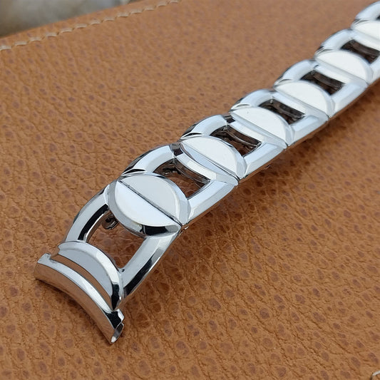 10K White Gold-Filled Speidel Pieces of Eight Unused Vintage Watch Band
