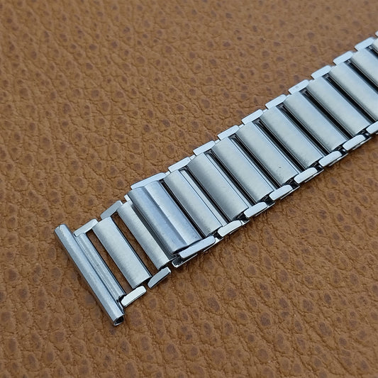 Wide Forstner Bonklip Type Bamboo Military 1940s Unused nos Vintage Watch Band