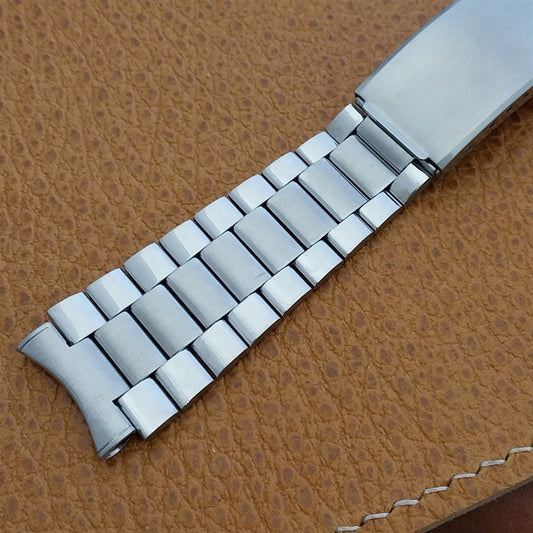 19mm Stainless Steel Kreisler Stelux Flared Classic nos 1970s Vintage Watch Band