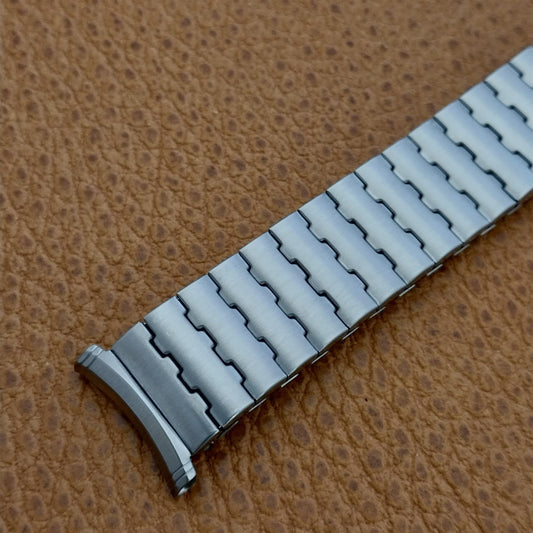 1970s 19mm 18mm Speidel Brushed Stainless Steel TwistoFlex Vintage Watch Band