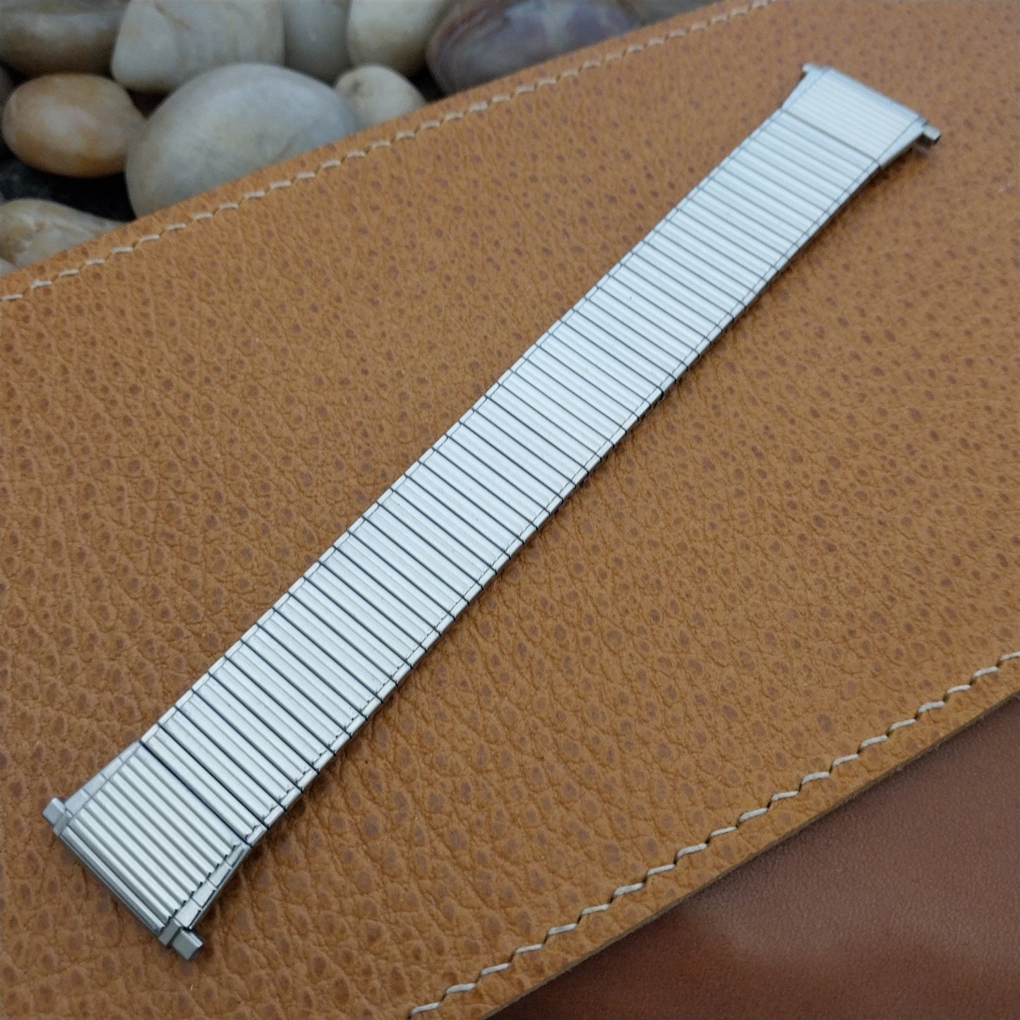 Speidel Thinline 1970s Flared Ends Stainless Steel Vintage Watch Band