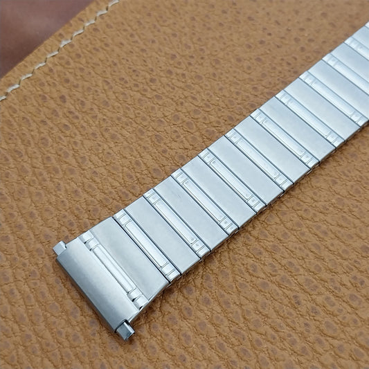 Speidel Thinline 1970s-1980s Flared Long Stainless Steel Vintage Watch Band